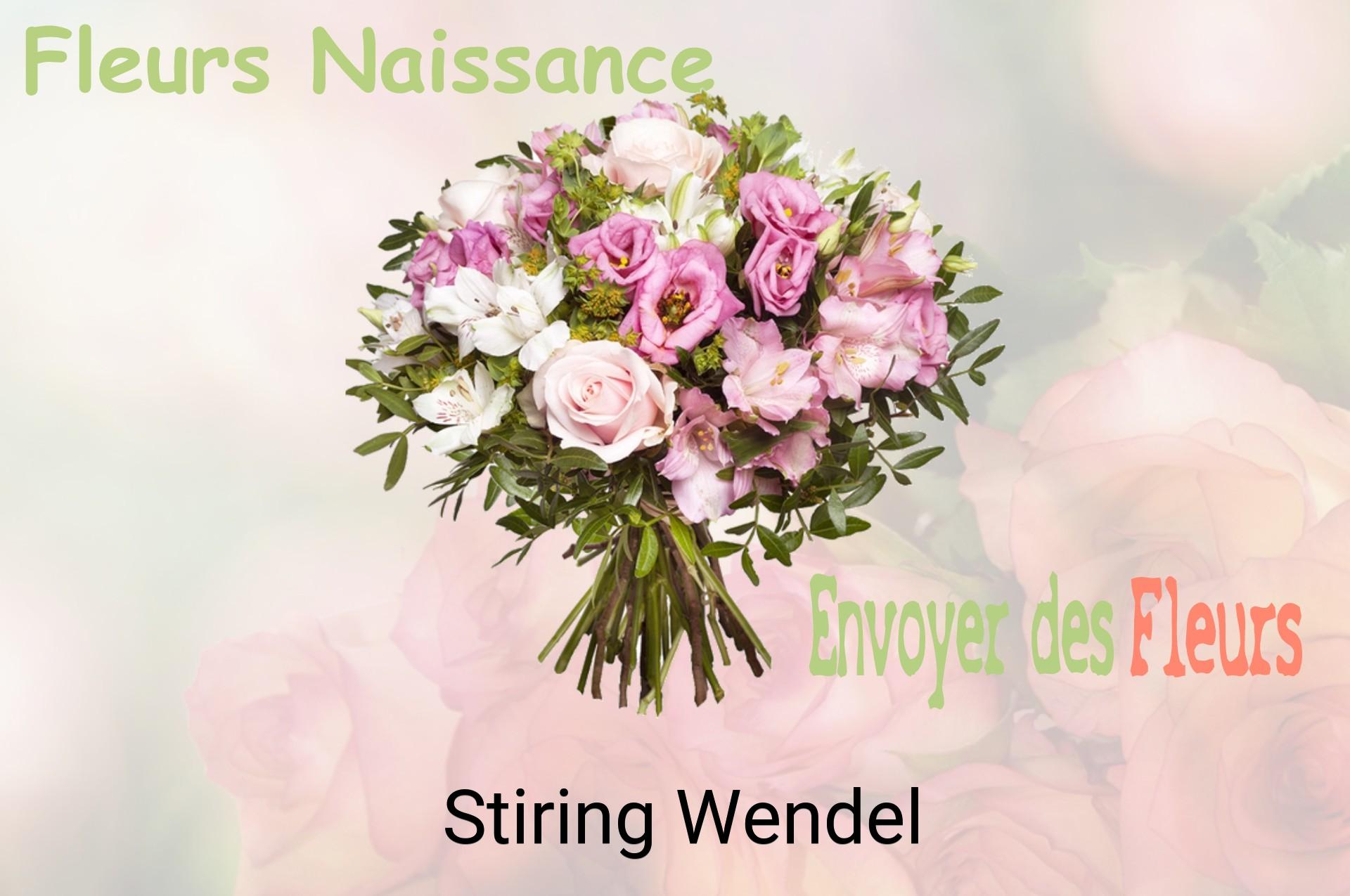 Bouquet de fleurs de naissance livré à Stiring-Wendel