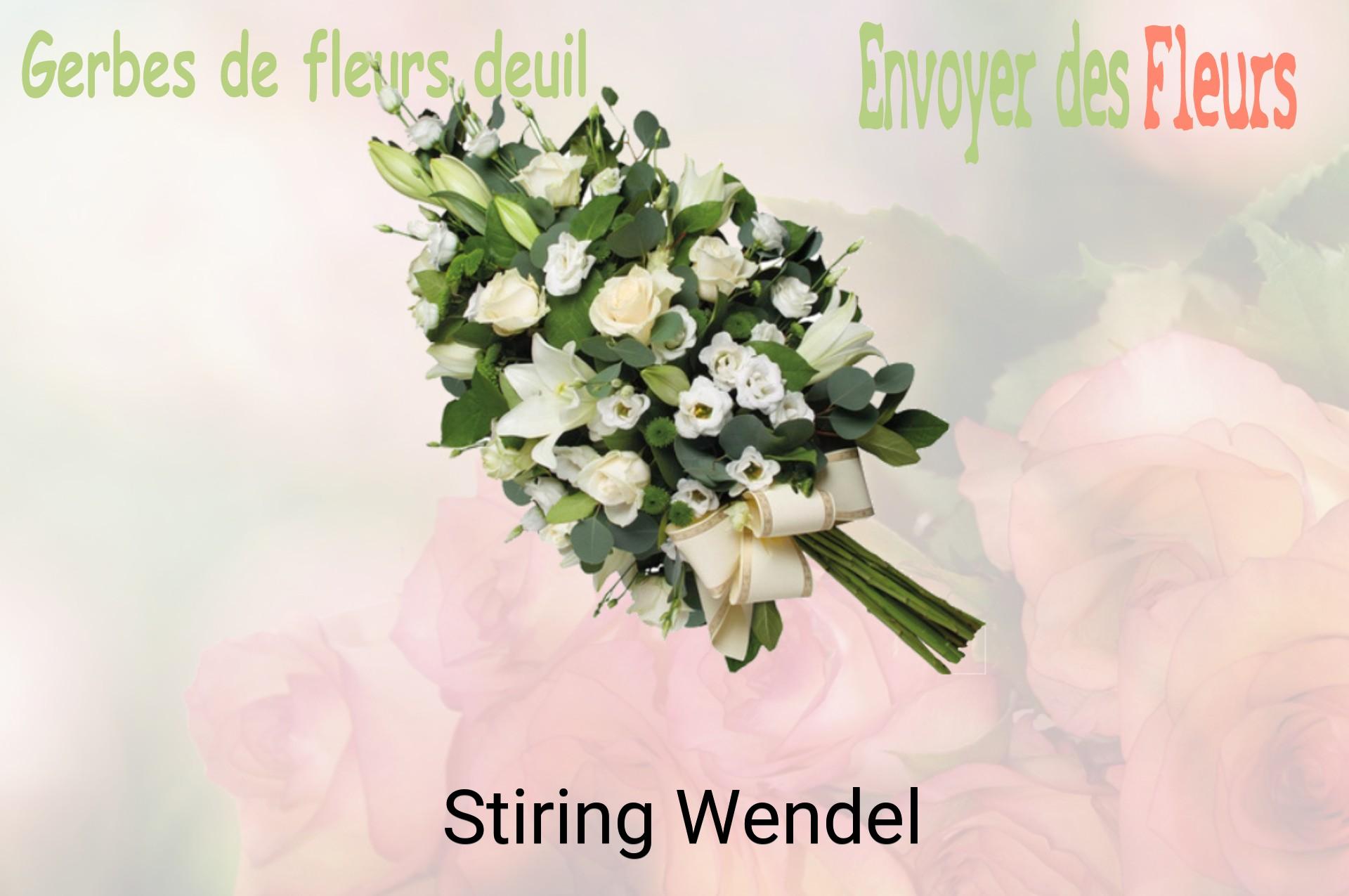 Gerbe de fleurs de deuil livrée à Stiring-Wendel